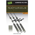 Produktbild: Fox Naturals Submerged Heli Rigs 30lb 75cm - 3 Karpfenrigs, Helikopter Rig, Rigs