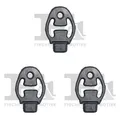 Produktbild: 3 x Schalldämpfer-Aufhänger FA1 für FORD, MAZDA, VOLVO 3 I, 3 II, 5 (CR), 5 II