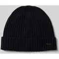 Produktbild: JOOP! Collection Beanie mit Label-Detail Modell 'FRANCIS' in Black, Größe 1