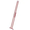 Produktbild: MUNK Vollkunststoff Seilzugleiter mit Traverse 2x12 Sprossen