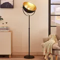 Produktbild: Lindby Stehleuchte Muriel Stehlampe Standleuchte Lampe Leuchte E27 schwarz gold