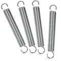 Produktbild: COM-FOUR® 4X Spannfeder mit Doppelhaken - Sprungfeder für Zelt, Markise, Wohnwagen - Befestigungs-Zubehör für Trampolin - Zugfeder Sonnensegel - Stahlfeder (4 Stück - Spannfeder)