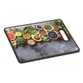 Produktbild: KESPER Schneid- & Servierbrett Healthy Kitchen – mit Faserplattenkern, Kunststoffoberfläche und Griff, ideal zum Schneiden und Servieren, Maße: 38 x 30 x 1,2 cm, 30832