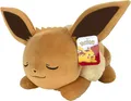 Produktbild: Pokémon PKW0222-45cm Schlafendes Plüsch - Evoli, offizielles Plüsch