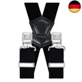 Produktbild: Hosenträger für Herren Breit 4 cm mit sehr Starken 4 Metall Clip Lang E