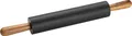 Produktbild: Teigroller Nudelholz Länge 45 cm Rollbreite 26 cm Schwarzes BPA-freies Siliko...
