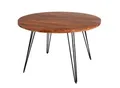 Produktbild: riess-ambiente Esstisch SCORPION - 120cm rund Akazie natur Massivholz Hairpin Legs Retro Design