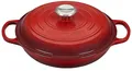 Produktbild: Le Creuset Signature Gusseisen Gourmet-Profitopf, Rund, Ø 26 cm, 2,2 l, Für alle Herdarten inkl. Induktion geeignet, 4,205 kg, Kirschrot, 21180260602430