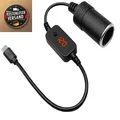 Produktbild: USB C zu 12V Zigarettenanzünder Adapter 30 cm 5V 9V