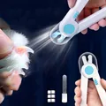 Produktbild: Nagelknipser mit Led-Licht für Hunde Katzen Blau 21x7x2.5cm Krallenpflege
