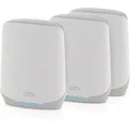 Produktbild: NETGEAR Orbi WiFi 6 Mesh WLAN System (RBK763S) | WiFi 6 Router mit 2 Satelliten-Repeatern | Abdeckung von bis zu 525 m², 75 Geräte | AX5400 bis zu 5,4 GBit/s