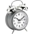 Produktbild: Mebus Wecker 26869 weiß silber Aluminium 10,5 x 15,0 cm