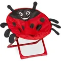 Produktbild: Relaxdays - Moonchair Kinder, Marienkäfer, faltbar, HxBxT: 47x50x48 cm, Kinderstuhl draußen & drinnen, Kindersessel, rot
