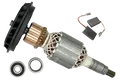 Produktbild: Läufer Rotor + Kugellagern + Kohlebürsten für Bosch GBH11DE GSH11E (1614011072)
