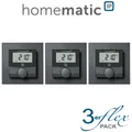 Produktbild: 3er Set - Homematic IP Wandthermostat, anthrazit - HmIP-WTH-A - 159820A0