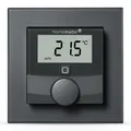 Produktbild: Smart Home Wandthermostat mit Luftfeuchtigkeitssensor athrazit digitales Ther...