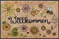 Produktbild: wash+dry Fußmatte, Bring Glück herein 50x75cm, innen und außen, waschbar