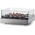 Produktbild: Philippi - Fireplace Tischkamin, 23 x 23 cm, silber / schwarz