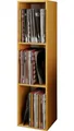 Produktbild: VCM Standregal Holz Schallplatten LP Stand Regal Platto 3fach, 1-tlg., 107x34x30cm Ständer, Schallplatten Aufbewahrung