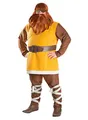 Produktbild: Maskworld Halvar - Vater von Wickie Kostüm - Wams, Hose mit Beinschnürung, Gürtel & Augenklappe - Größe: XXL - Wikinger Verkleidung für Karneval, Fasching & Motto-Party