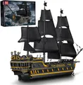 Produktbild: Mould King Mould King 13186 The Black Pearl B.P. II 5.266 Teile Piratenschiff Konstruktionsspielsteine, (5266 St)