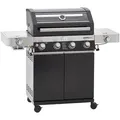 Produktbild: Gasgrill VIDERO G4-S Vario+ schwarz 50 mbar mit 4 Haupt-Brennern aus Edelstahl (je 3,5 kW)