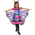 Produktbild: Amscan 9919046- Girls Pretty Butterfly Dress with Wings & Headband Kids Fancy Dress Costume Age: 6-8yrs