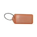 Produktbild: Schlüsselanhänger - mit Papiereinlage, Kunststoff transparent orange