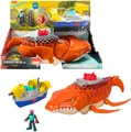 Produktbild: Fisher-Price® Spielfigur Imaginext Jurassic World, Rebirth, Schnapp Mosasaurus, mit Soundeffekten und Bewegungsmechanismen