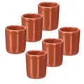 Produktbild: 6 x Schnapsbecher aus Ton 50 ml Pinnchen Shotgläser Schnapsgläser Tonbecher