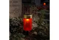 Produktbild: MARELIDA LED-Kerze LED Solar Grablicht Grabkerze Herz Grableuchte H: 12cm rot Lichtsensor (1-tlg)