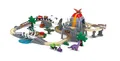 Produktbild: Hape Dino-Eisenbahn-Abenteuer – 23-teiliges Holz-Eisenbahnset mit Dinos, Brücke und Zubehör, leuchtet im Dunkeln, Lern- und Rollenspiel, ab 18 Monaten