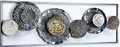 Produktbild: Kobolo Wandbild Wanddeko Metallbild 3D-Bild - BLOSSOM - anthrazit silber gold - ca 31x91 cm