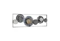 Produktbild: Kobolo Wandbild Metallbild 3D BLOSSOM in anthrazit und silber, verschiedene Strukturen