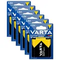 Produktbild: 6 Packungen Varta HighEnergy mit 1 Saline Superlife Knopfzelle 2012 4,5 V, 3R12