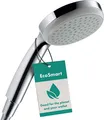 Produktbild: hansgrohe Croma 100 - wassersparender Duschkopf 9 l/min (EcoSmart), Handbrause mit 1 Strahlart, runde Duschbrause (100 mm), Sparduschkopf mit Antikalk-Funktion, Chrom, 28583000