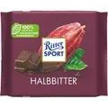 Produktbild: Ritter-Sport Tafelschokolade Halbbitter, 50% Kakaogehalt, 100g