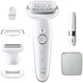 Produktbild: Braun Silk-epil 9 9-341 SensoSmart Wet & Dry Epilierer weiß/silber abwaschbar