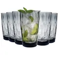 Produktbild: Bormioli Rocco 350260 Diamond Ocean Blue Longdrinkglas, 470 ml, Glas, blau, 6 Stück