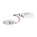 Produktbild: LED Einbaustrahler-Set BB03 inkl. Konverter, IP20, rund, 230V, 6W 3000K 640lm 38
