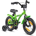 Produktbild: PROMETHEUS BICYCLES Kinderfahrrad 14 Zoll ab 4 Jahren - Kinder Fahrrad Mädchen Jungen Fahrrad Kinder mit Stützräder Rücktrittbremse in Grün