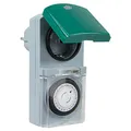Produktbild: REV Zeitschaltuhr, für innen und aussen, mechanisch, 48 Zeiten/Tag, 30Min. 3680W, grau/grün