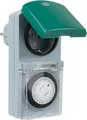 Produktbild: REV Mechanische Außenzeitschaltuhr IP44 Zeitschaltuhr Außen Innen Steckdose Uhr