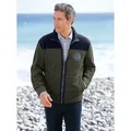 Produktbild: Fleecejacke CATAMARAN, Herren, Gr. 44/46, grün (oliv), 100% Polyester, gemustert, mehrfarbig, Jacken Fleecejacke
