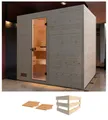 Produktbild: weka Sauna Valida 4, BxTxH: 239 x 189 x 203,5 cm, 38 mm, ohne Ofen