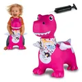 Produktbild: JAMARA 466008 Hüpftier Dino mit Flügel HoppyDoo - Spielzeug für Kinder, Hüpfspielzeug Baby Indoor/Outdoor, Geschenk für Kids, Gartenspielzeug, Pflegeleicht, BPA frei, mit Pumpe