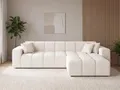 Produktbild: GrainGold Ecksofa L-Form Loopo Rechts- Moderne Ecksofa, Wohnzimmer Sofa - Eckcouch Creme (Komodo 10)