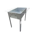 Produktbild: Mangal Spießgrill, Schaschlikgrill, Schaschlik Standgrill 50x30x50cm inkl. 6 Edelstahl Spieße & Grillrost