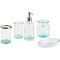Produktbild: Beliani Badezimmer, Grün, Silber, Glas, 15x20x10 cm, Badaccessoires