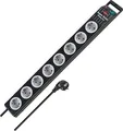 Produktbild: brennenstuhl Super Solid H05VV-F3G1,5 Steckdosenleiste 8-Fach 2,5m - Schwarz